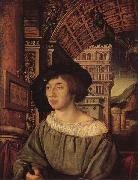 HOLBEIN, Ambrosius Portrait of a Gentleman France oil painting artist